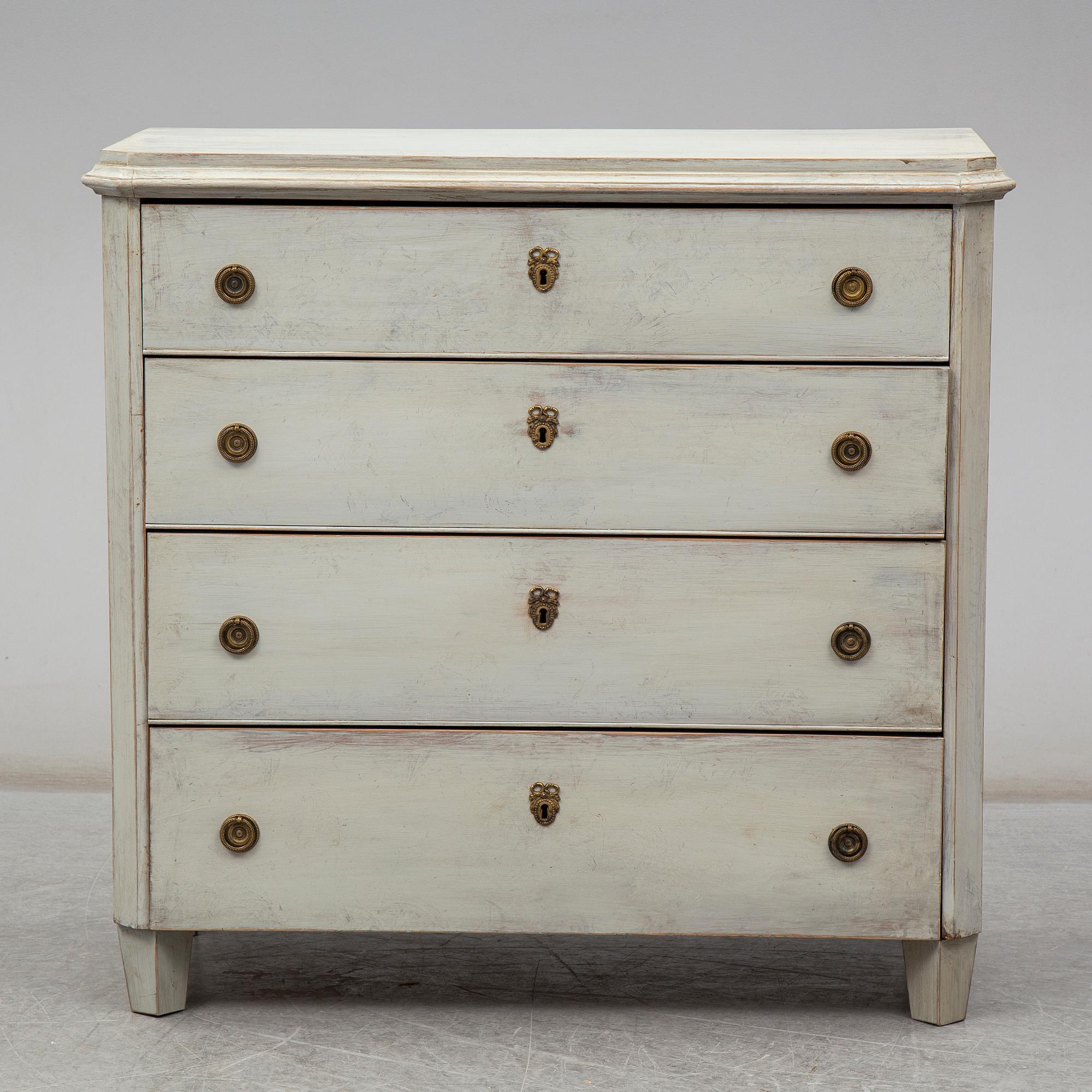 a chest of drawers from the second half of the 19th century.
