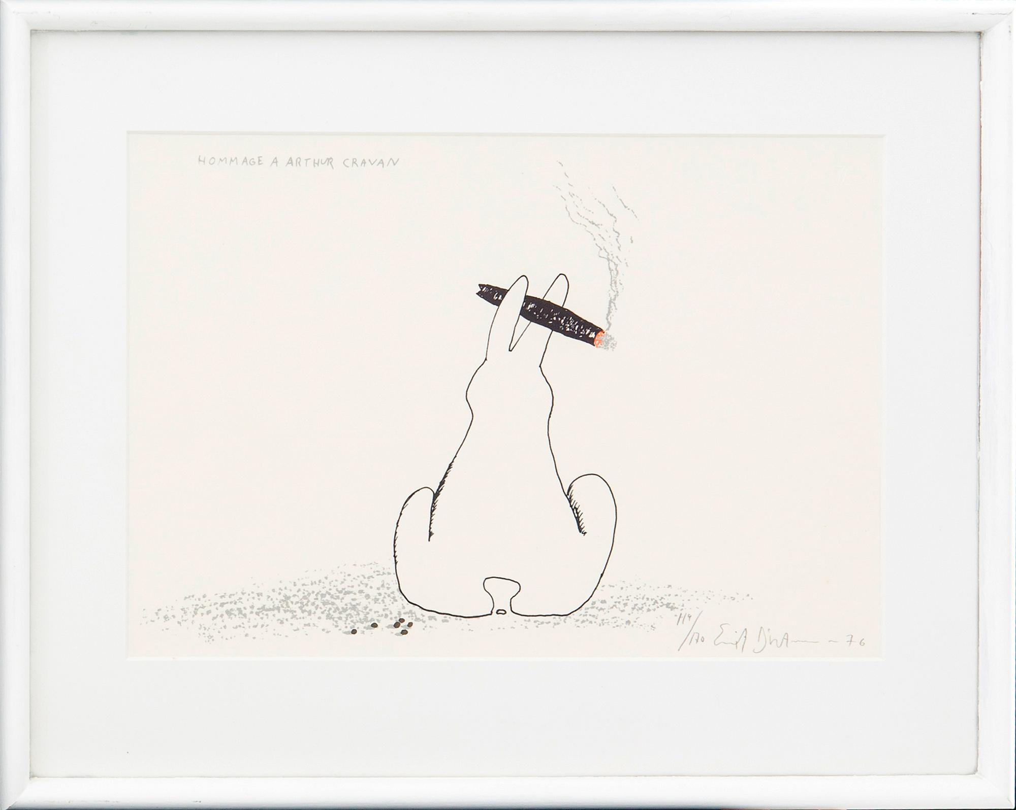 Erik Dietman, litogafi signerad daterad och numrerad 76 119/170.