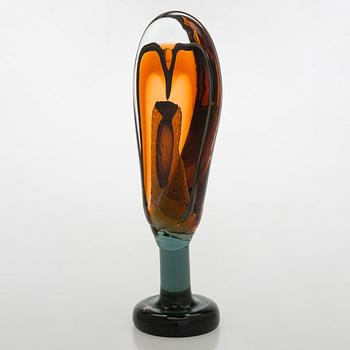 Oiva Toikka, skulptur, "Lollipop", signerad Oiva Toikka, Nuutajärvi 2008 10/100.