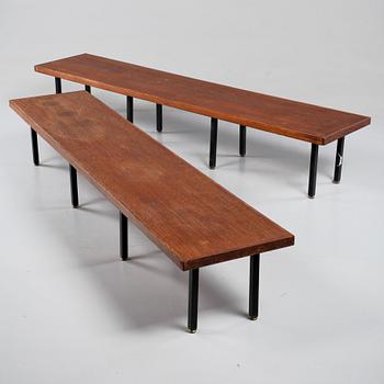 BÄNKAR, ett par, 1900-talets andra hälft.