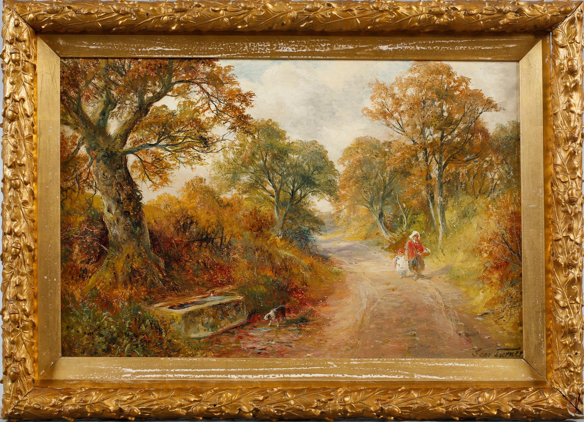 A signed George Turner oil on canvas.