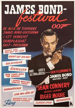 Filmaffisch James Bond "James Bond festival" 1974.