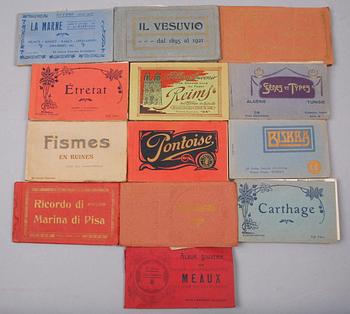 PARTI VYKORT I 13 HÄFTEN, Frankrike, Italien, Algeriet, Tunisien, tidigt 1900-tal.