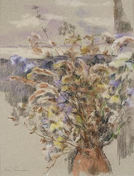 595. Lotte Laserstein, Flower still life.