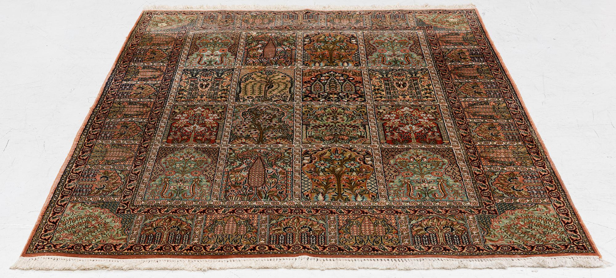 Rug, Kashmir, approx. 216 x 154 cm.