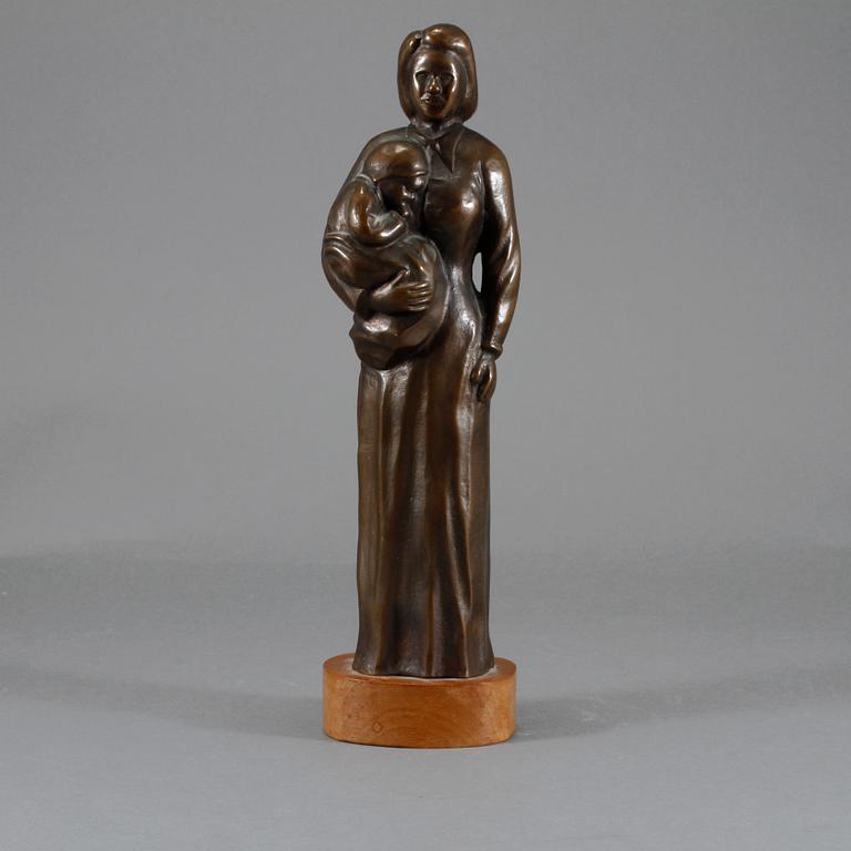 OKÄND KONSTNÄR, brons, signerad Holger samt daterad -49.