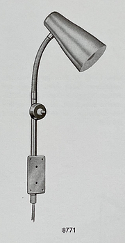 Arvid Böhlmarks Lampfabrik, a wall lamp model 8771, Stockholm, 1950s-60s.