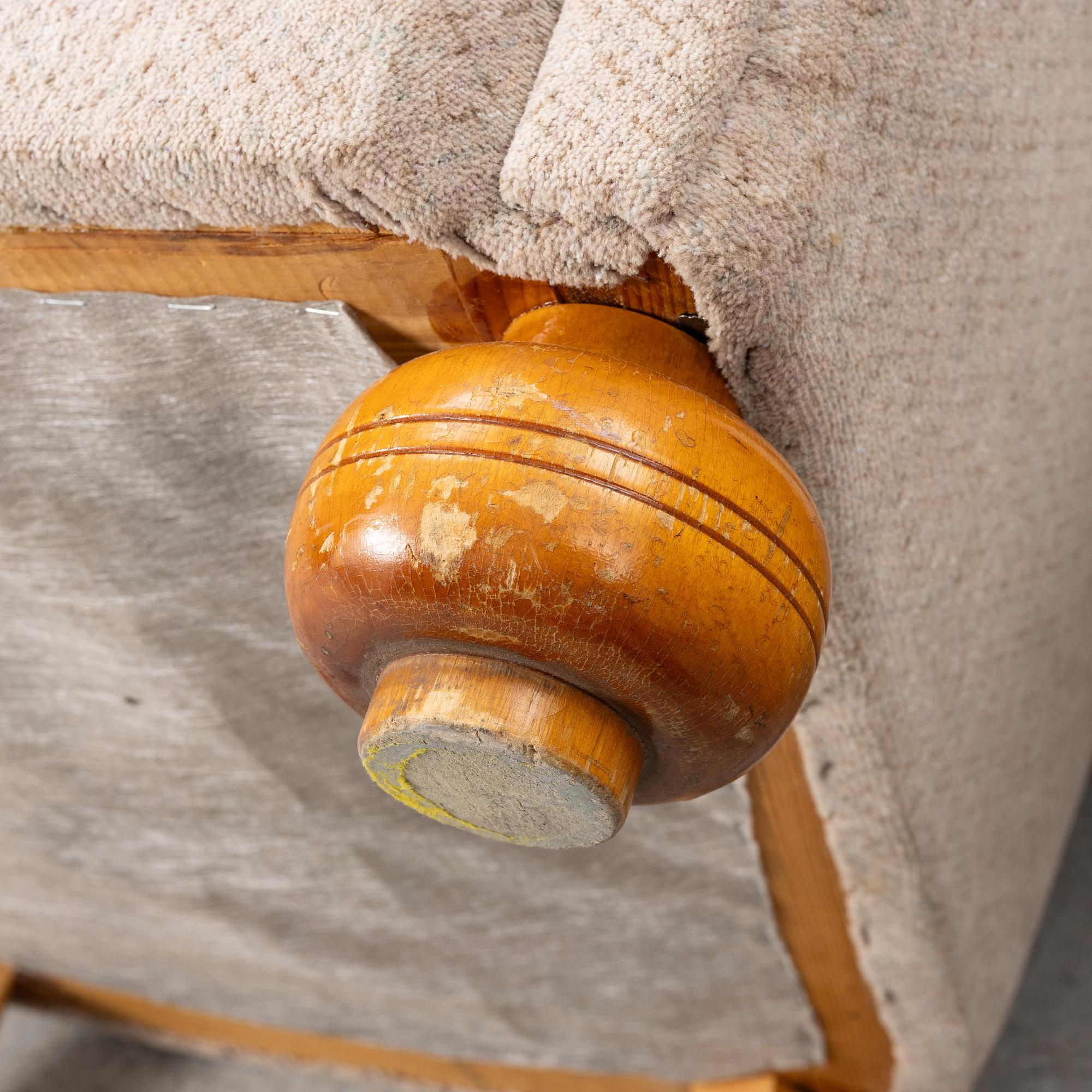 A pair of Swedish modern armchairs, first half of the 20th century.