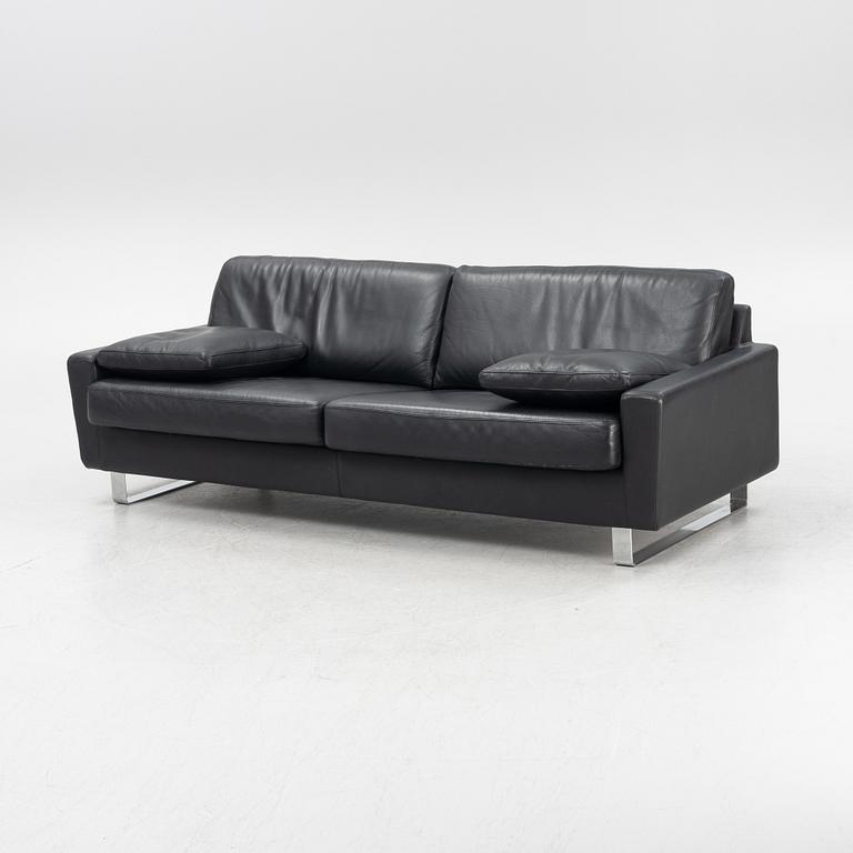A leather upholstered sofa, Dux, 21st Century.