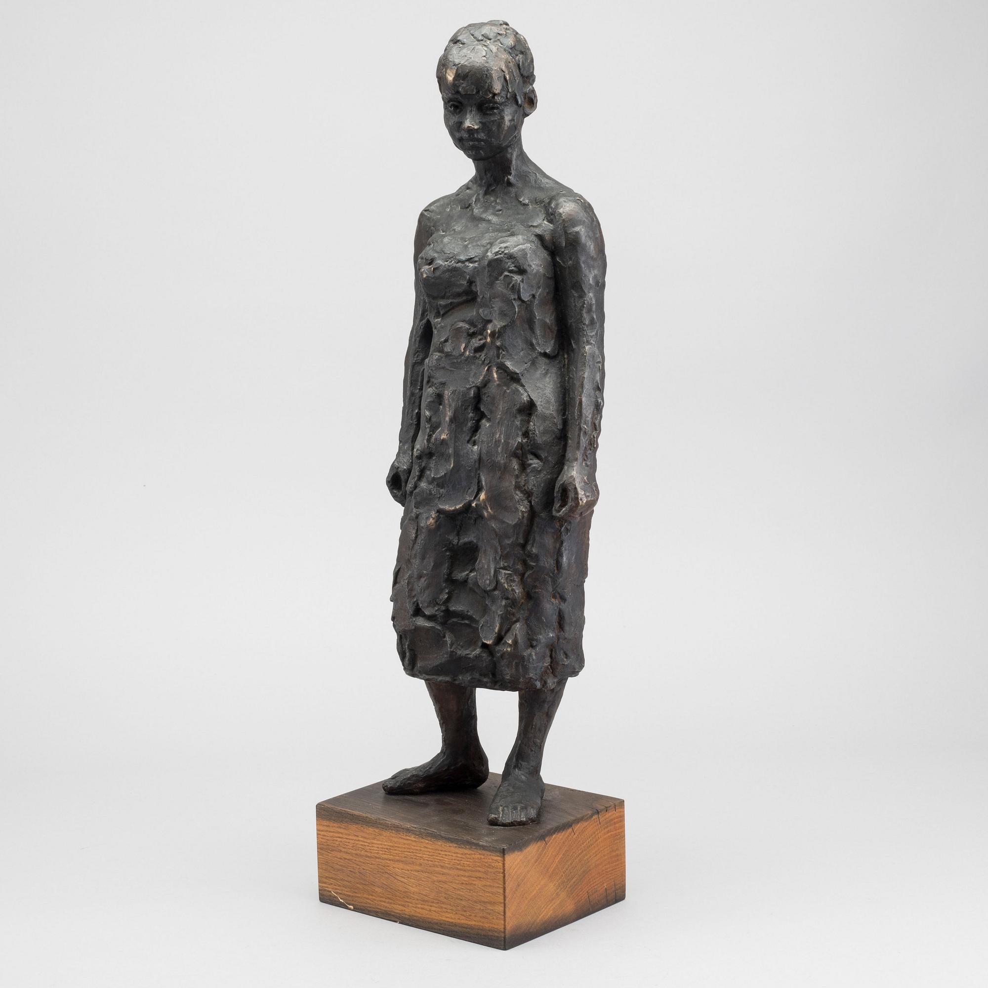 TORSTEN FRID, SCULPTURE, BRONZE, SIGNED. 1964.