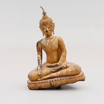 FIGUR, järn, Buddha, ostindien, 1900-/2000-tal.