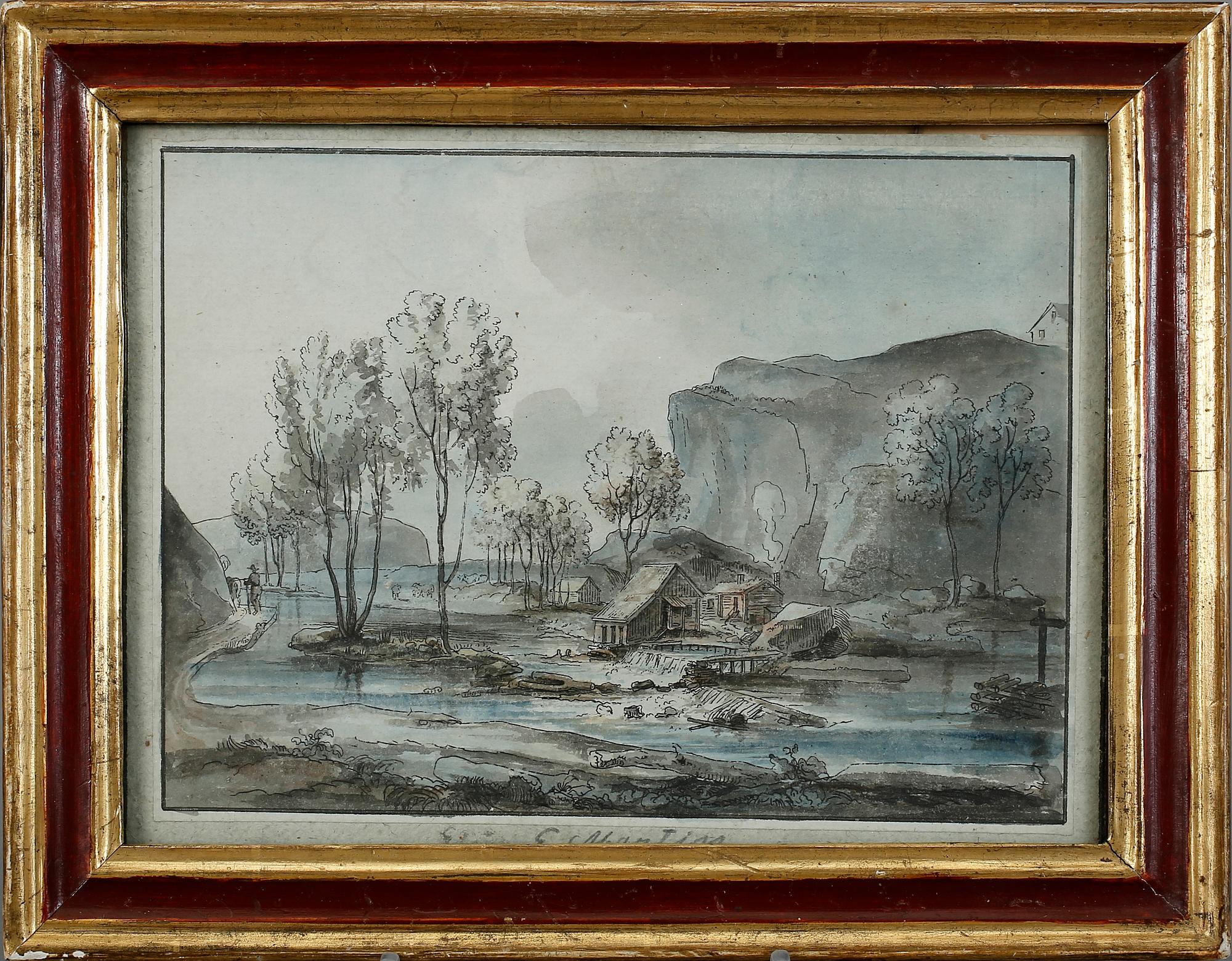 ELIAS MARTIN, tillskriven, akvarell, tidigt 1800-tal.