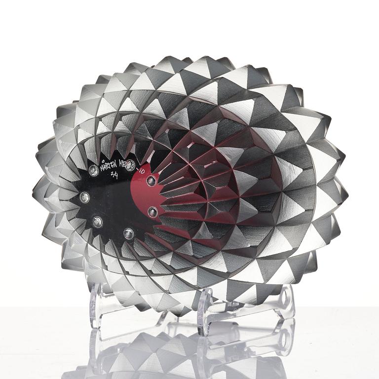 Mårten Medbo, skål, "Core", ed. 2/4, glas, Ajeto, Nový Bor, Tjeckien, 2010.