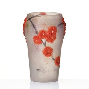 Gabriel Argy-Rousseau, a 'Prunus' pâte de verre vase, France 1920s.