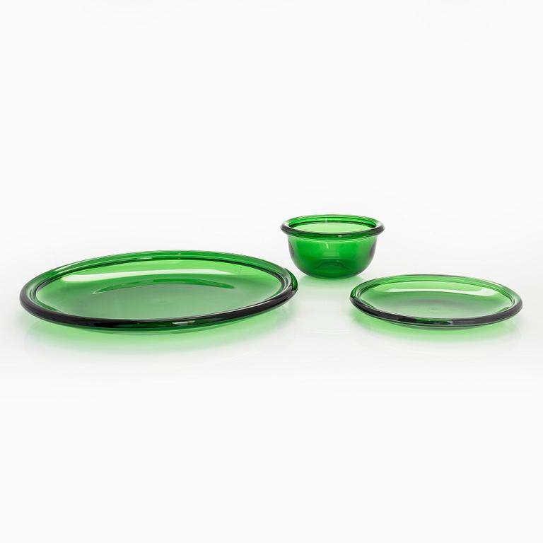 Kaj Franck, servisdelar, 30 st, "Luna" Nuutajäari Notsjö 1900-talets slut.