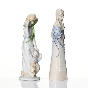 Ola Niklasson, Två kvinnor med prickiga bläckfiskar.