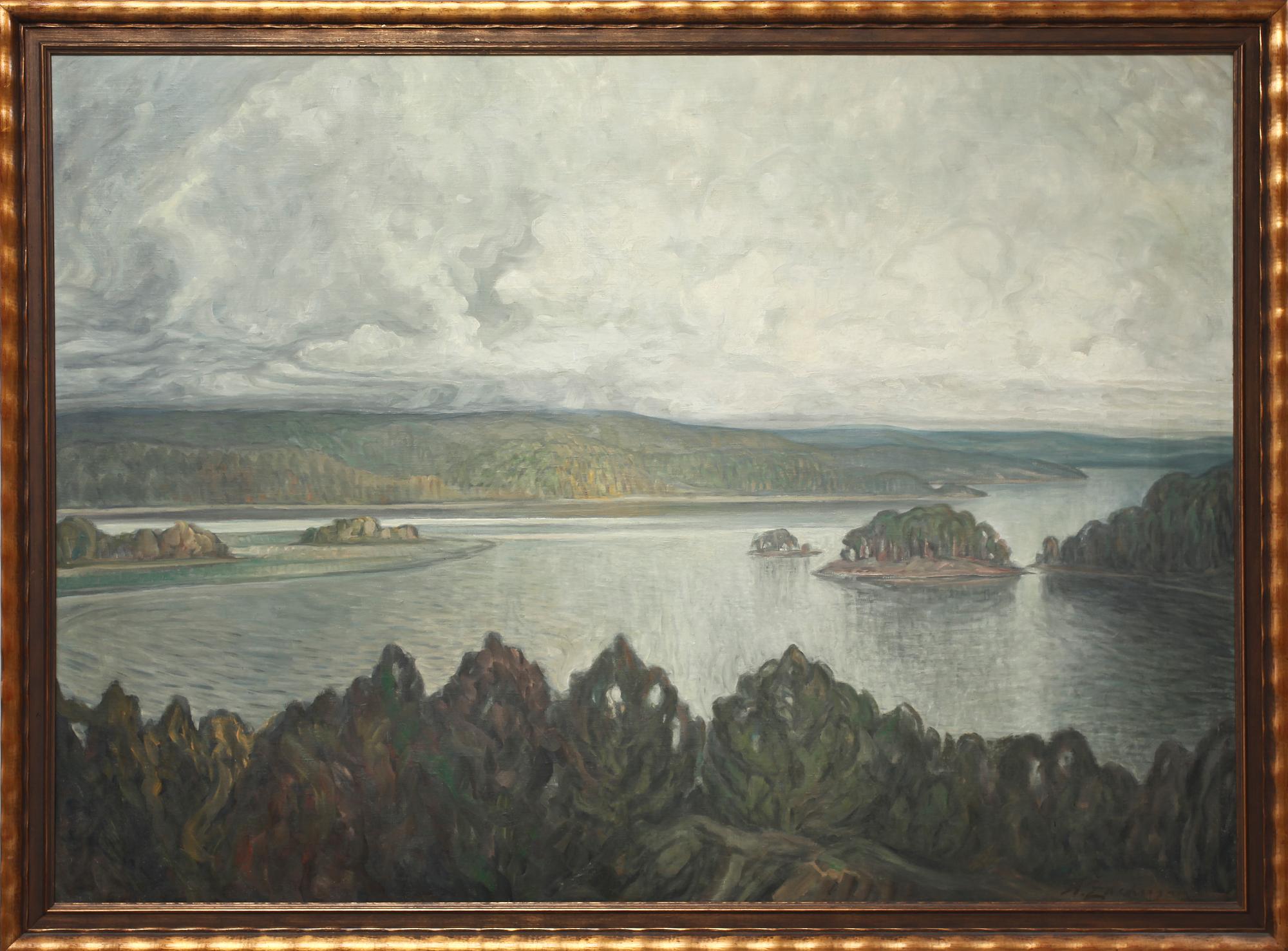 AXEL ZACHRISON, olja på duk, sign.