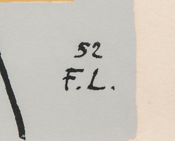 FERNAND LÉGER, serigrafi, signerad i plåten, och daterad -52.