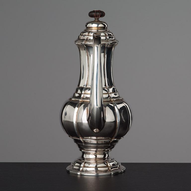 KAFFEKANNA, rokoko, 1700-talets mitt.