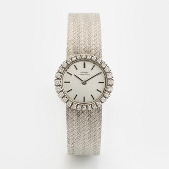 Girard Perregaux, armbandsur, vitguld med briljantslipade diamanter.
