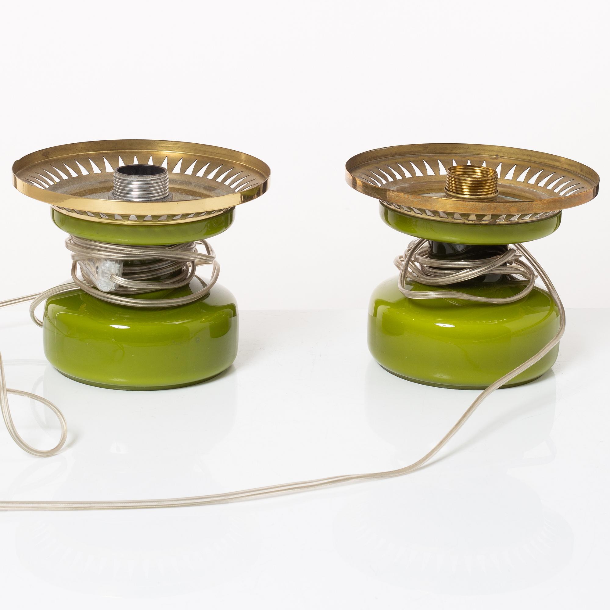 Hans-Agne Jakobsson, bordslampor, ett par, modell B124, Hans-Agne Jakobsson AB, Markaryd, 1900-talets andra hälft.