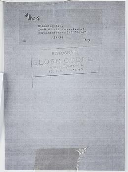 Georg Oddner, photograph copyright stamped by Georg Oddner on verso.