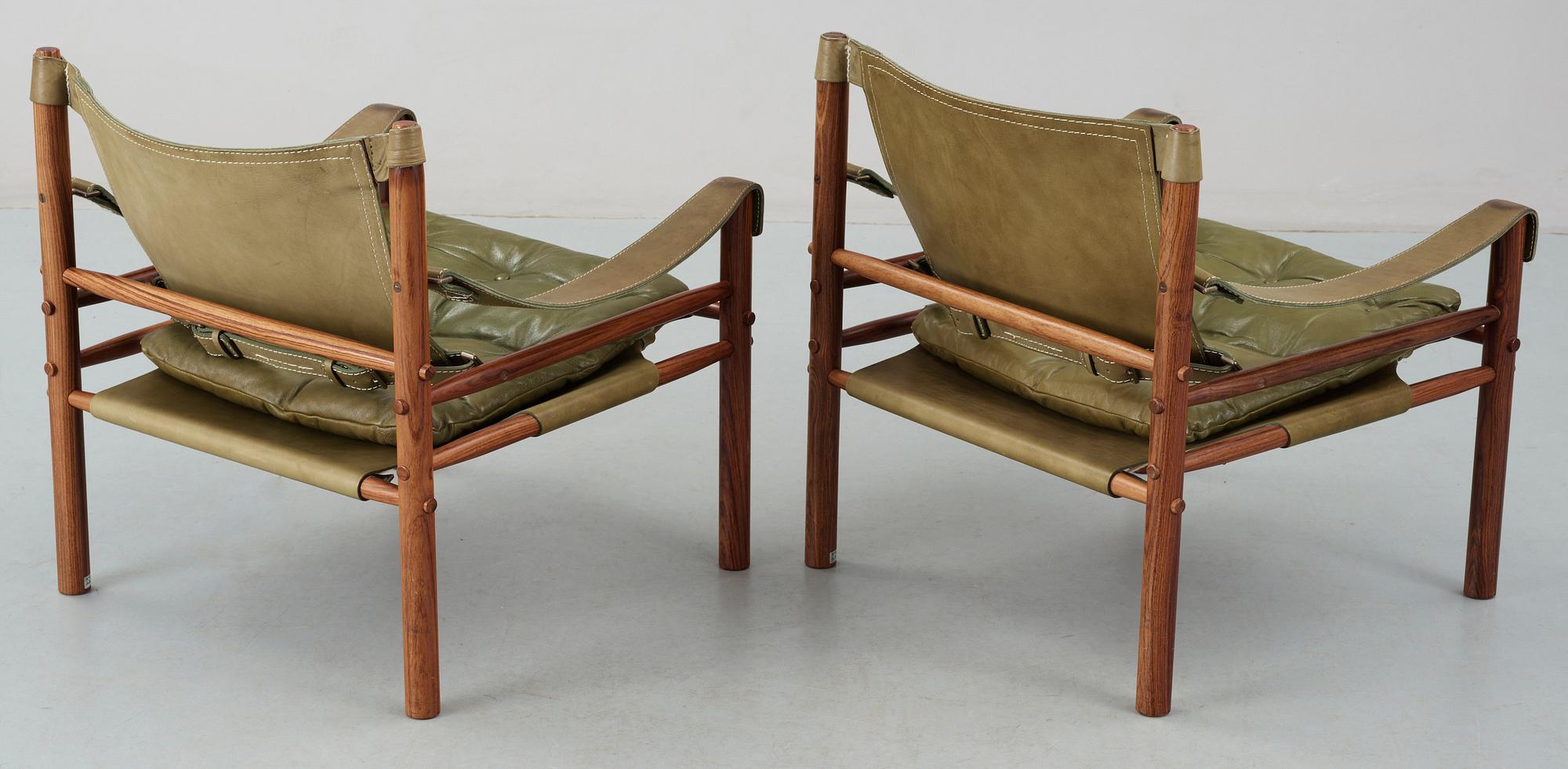 FÅTÖLJER, ett par, "Sirocco", design Arne Norell. Modellen formgiven 1964.