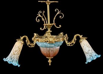TAKLAMPA, 1900-talets mitt. Höjd 60 cm.