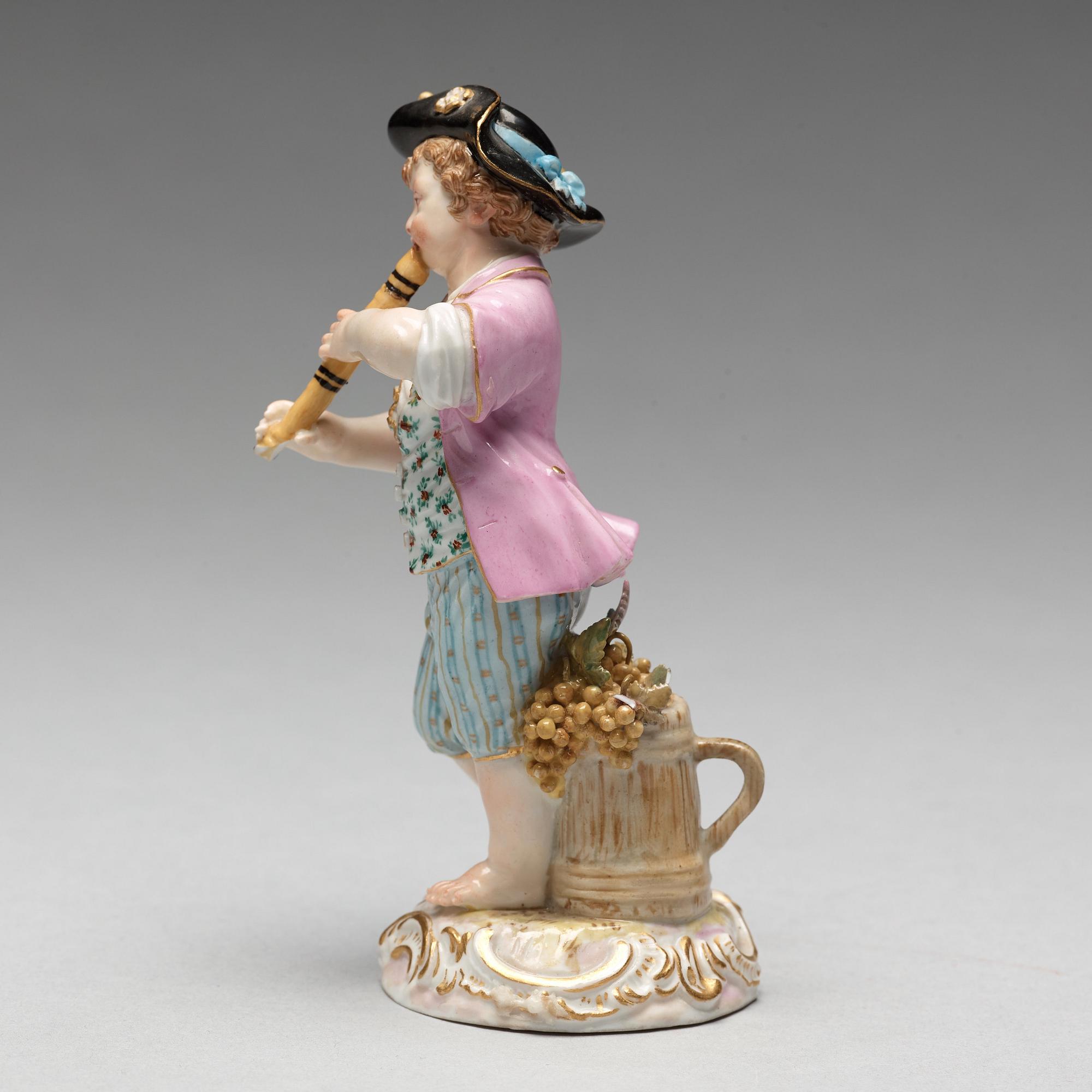 FIGURIN, porslin. Meissen, 1800-talets andra hälft.