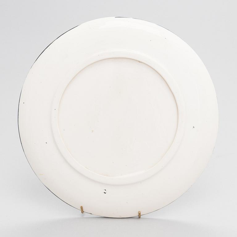 Oiva Toikka, dekorationsfat, keramik, signerad Los Angeles Marjalle Oiva Rakkaudella 05.10. 1996.