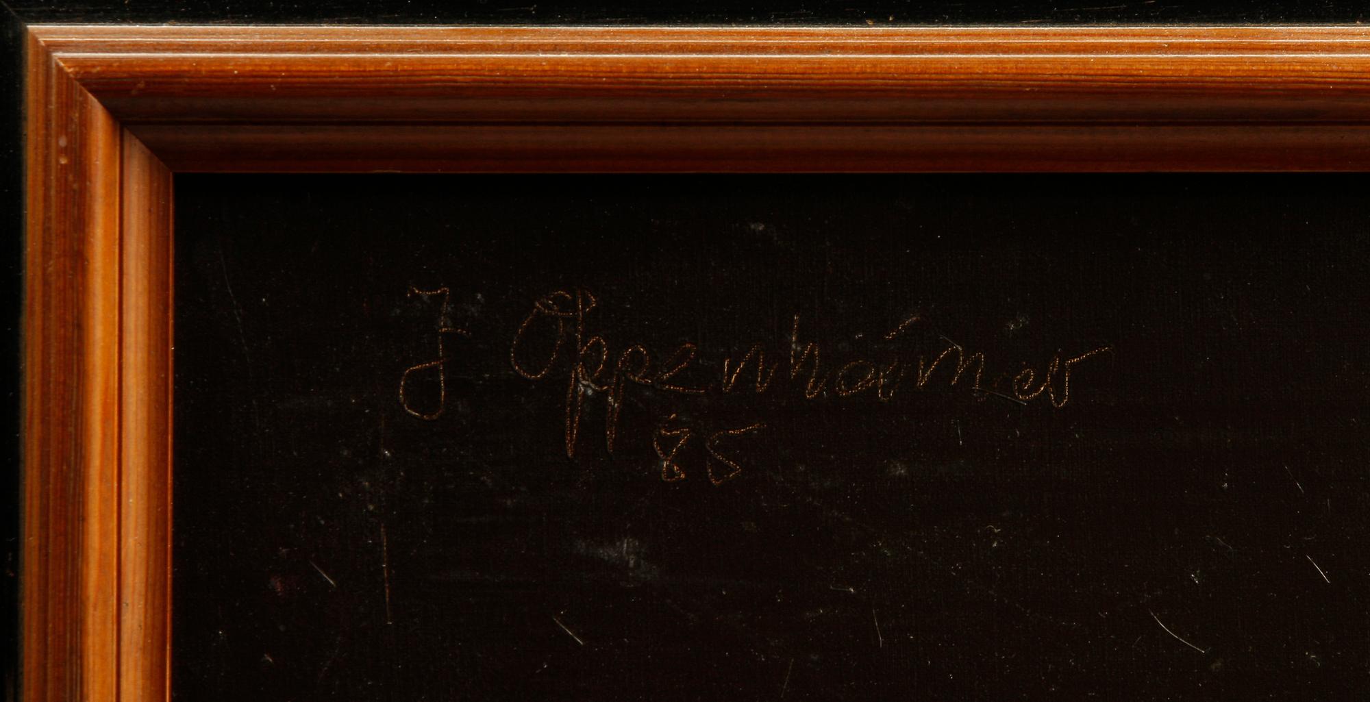 JOHNNY OPPENHEIMER, olja på duk, sign o dat 85.