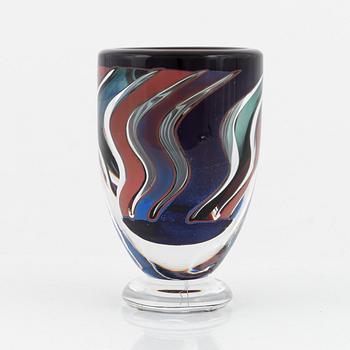 Jan Johansson, an 'ariel' glass vase, Orrefors, Sweden 1991.