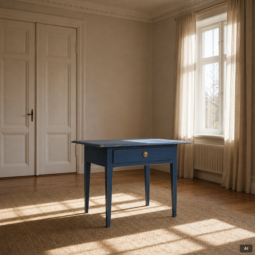 Table, Gustavian style, second half of the 19th century.