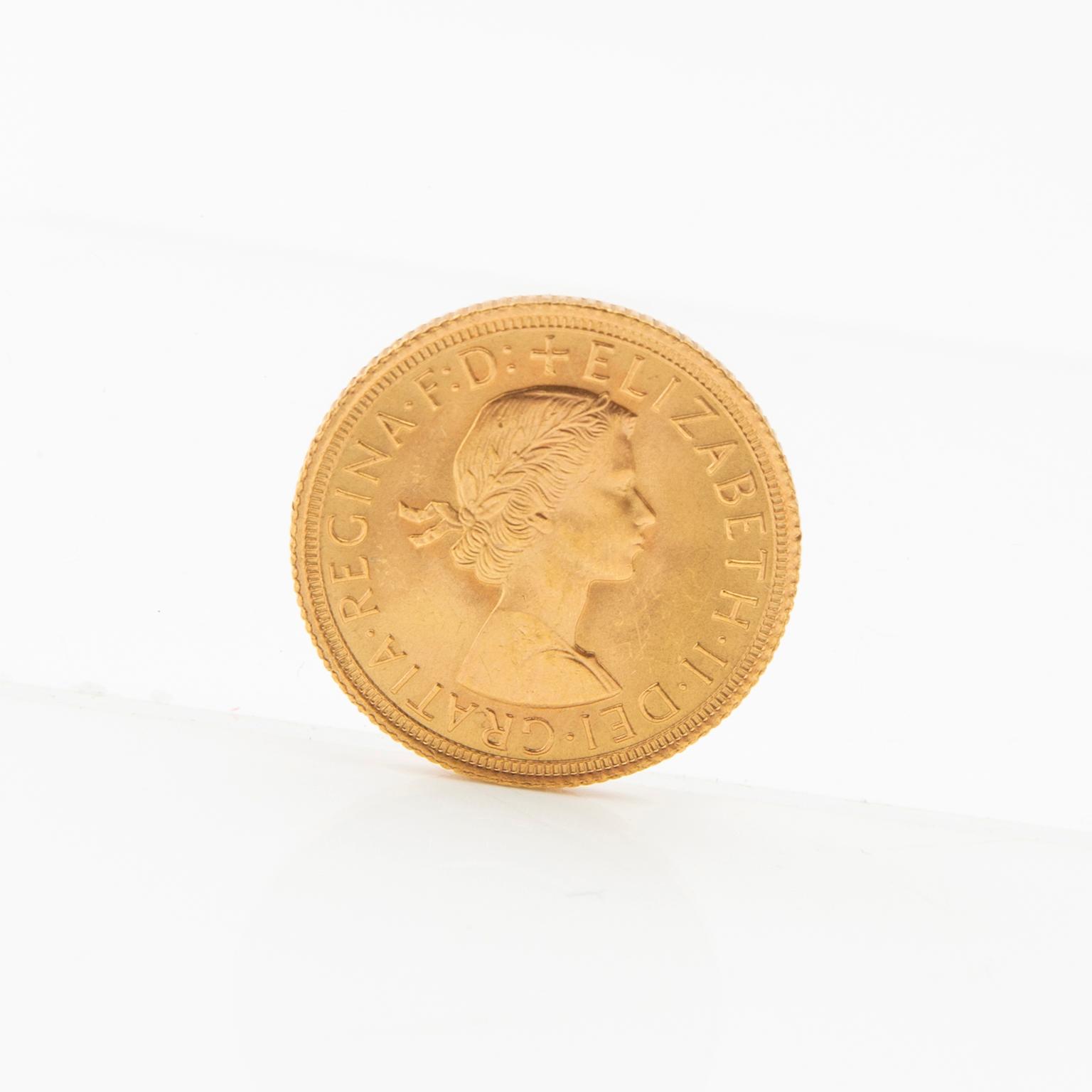 Guldmynt Sovereign Storbritannien 1965 Elizabeth II.
