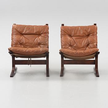 Ingmar Relling, fåtöljer, ett par, "Siesta", Westnofa, Norge, formgiven 1965.