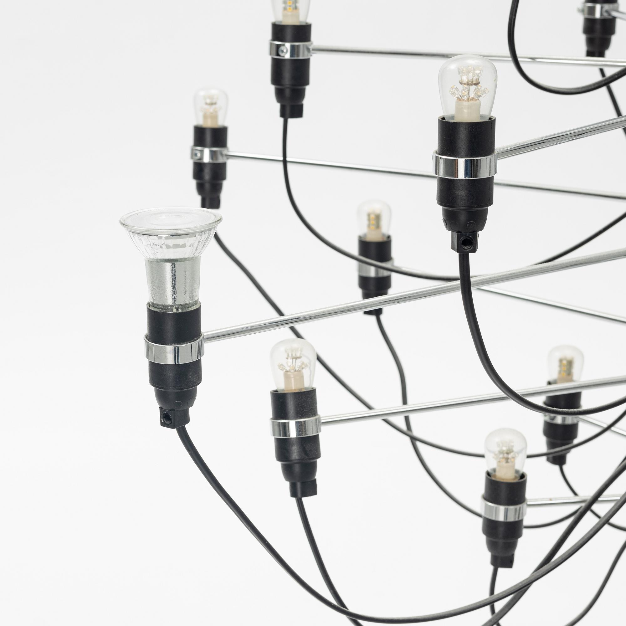 Gino Sarfatti, taklampa, modell 2097/30, Flos, Italien.