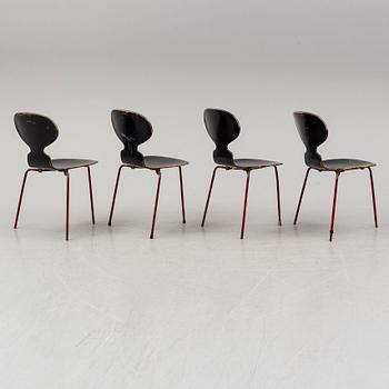 ARNE JACOBSEN, stolar, 4 st, "Myran".