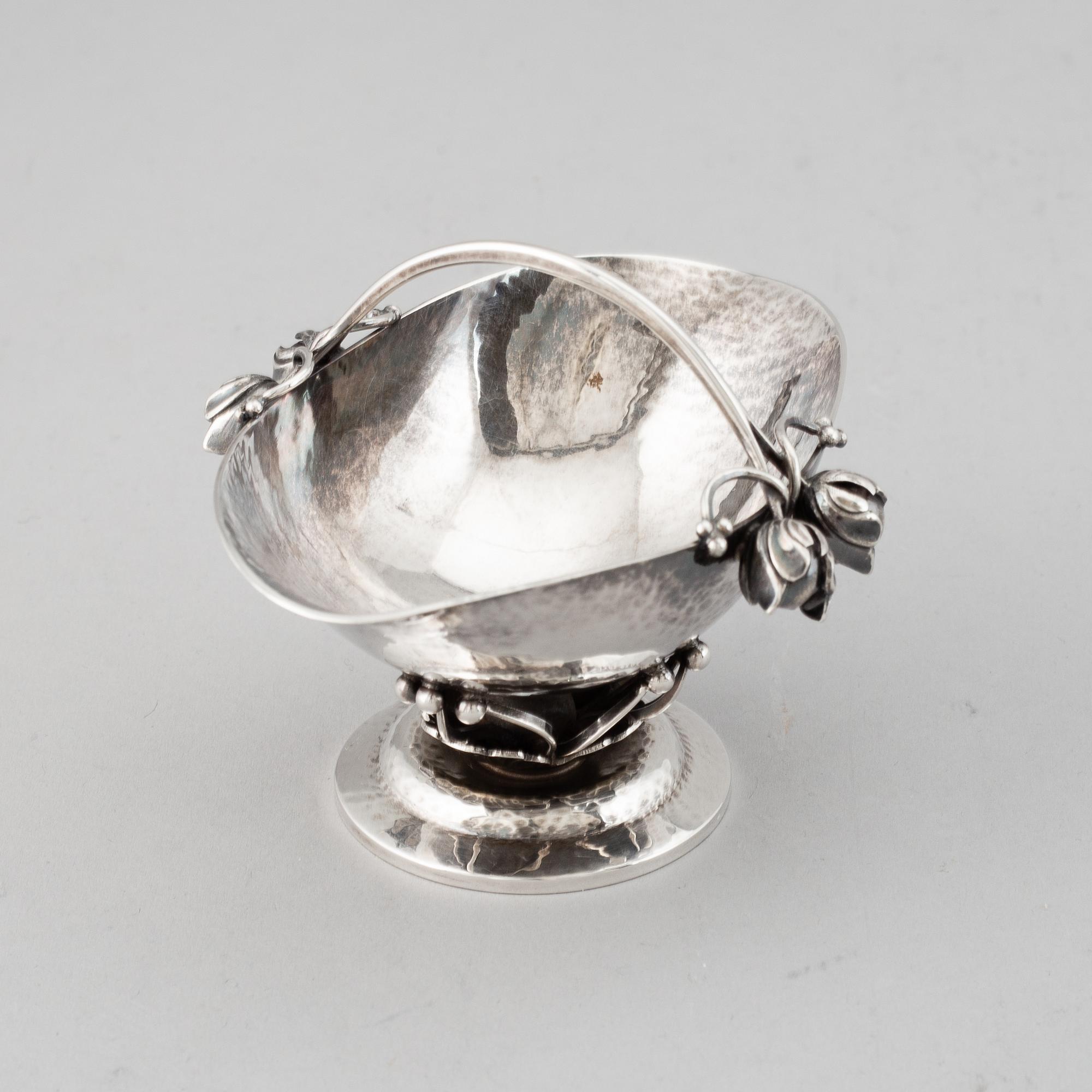 JOHAN ROHDE, a model 235A sterling silver salt cellar, Georg Jensen, Denmark.