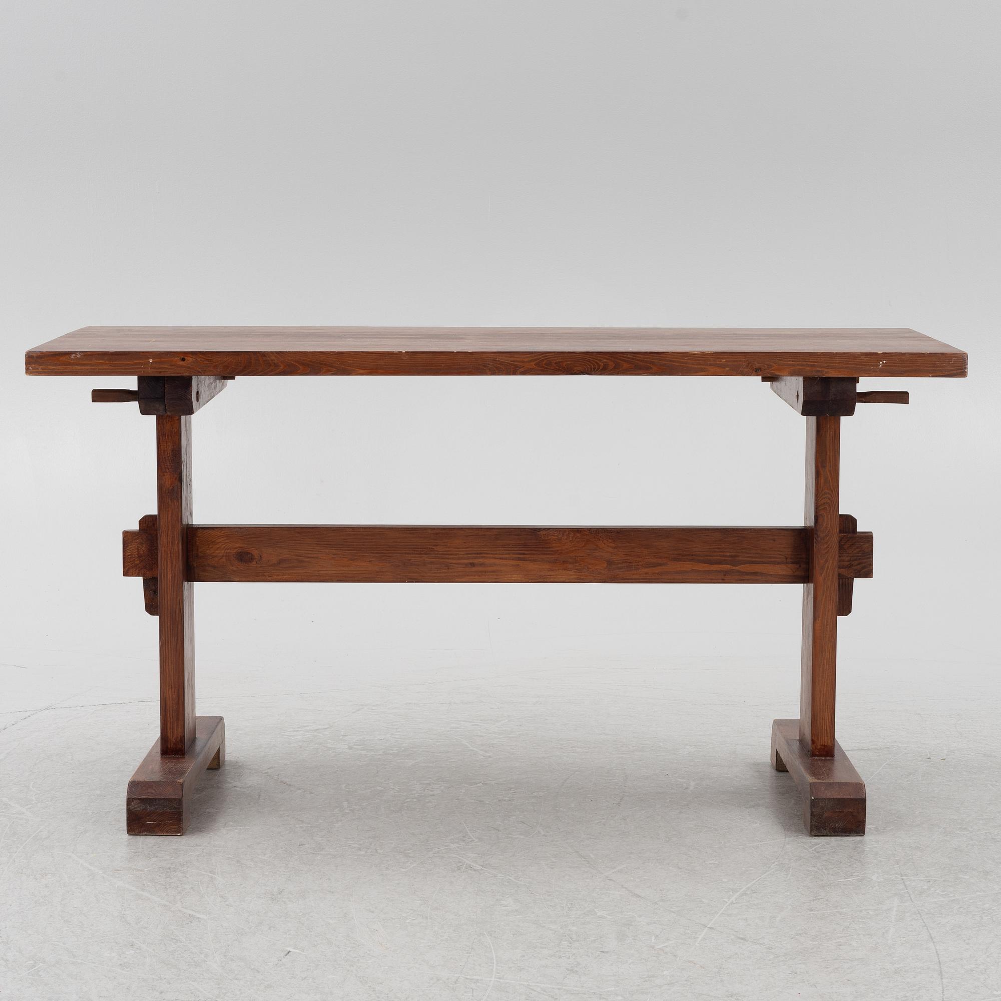 Carl Malmsten, A stained pine table, 20th century.