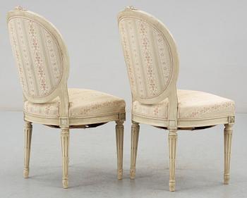 SALONGSGRUPP, 5 delar, gustaviansk stil, 1900-talets första hälft.