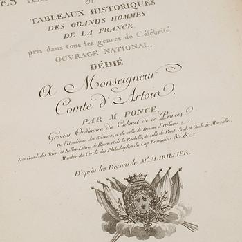 BOK. "Les Illustres Francais", Paris, 1700/1800-tal.