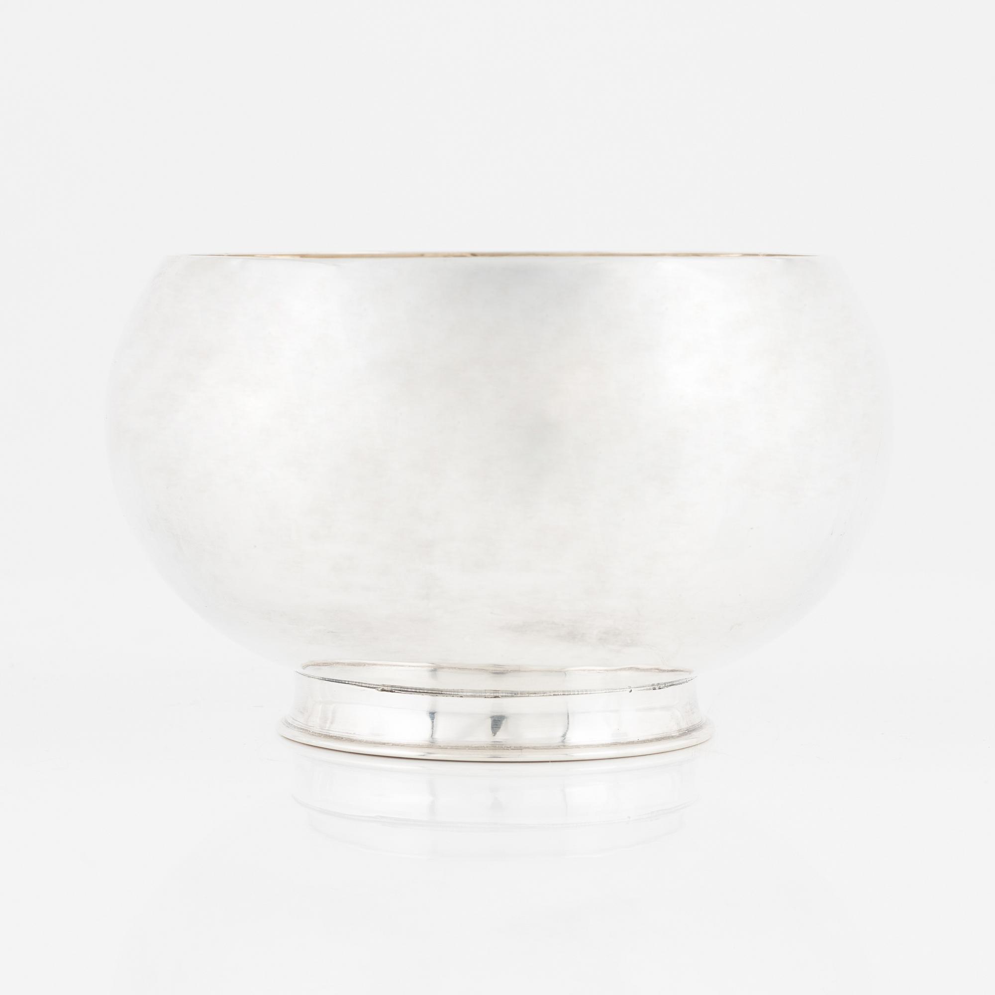 Rolf Carlman, skål, sterlingsilver, CF Carlman, Stockholm 1963.
