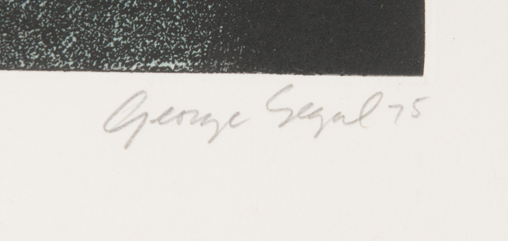 George Segal, etching and aquatint, signed and dated -75, numbered 12/46.