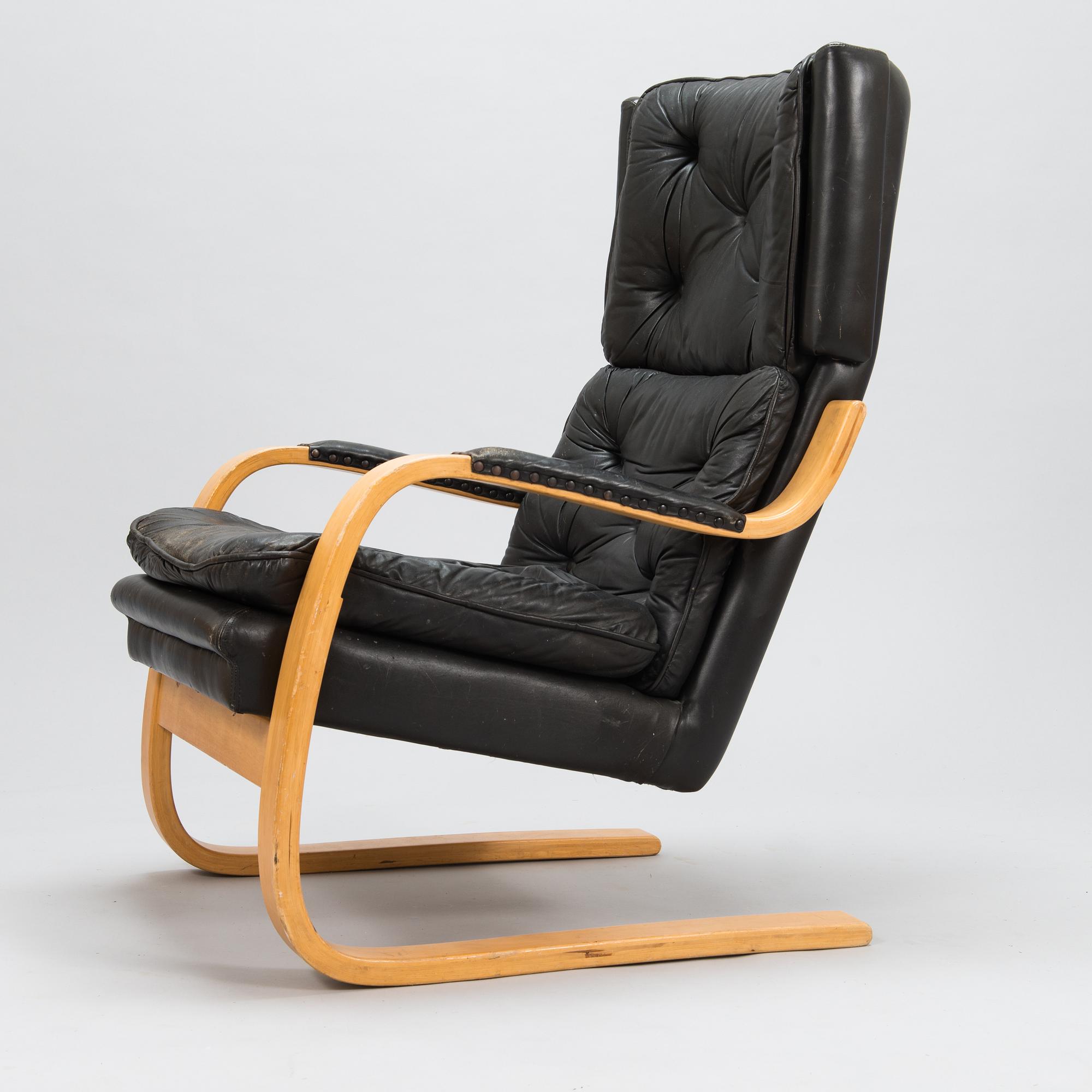 Alvar Aalto, nojatuoli, 401, Artek 1900-luvun loppupuoli.