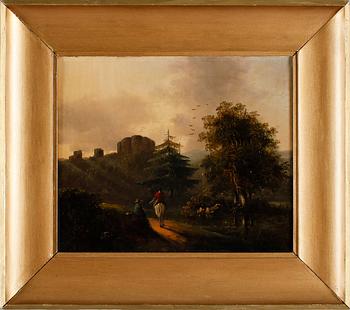 OKÄND KONSTNÄR, olja på duk, 1700-/1800-tal.