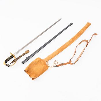Swedish cavalry officer’s sabre, m/1893, with scabbard.