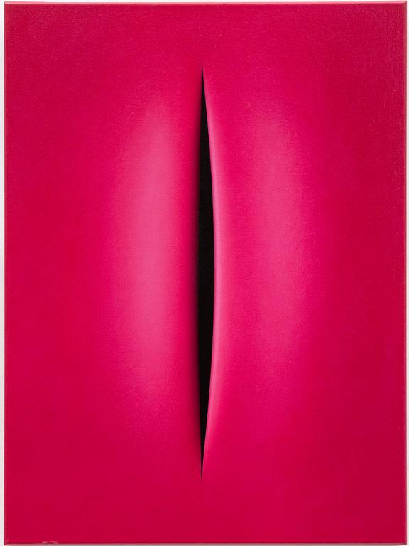 Ralf Arzt,  "Trompe l'oeil Hommage à Fontana XXVI".