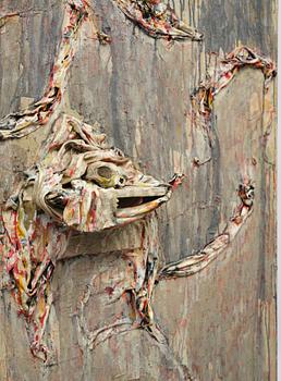 Jan Håfström, “TAL-objekt (kraniet på hyllan)”.