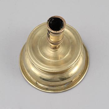 LJUSSTAKE, mässing, barock, 1600-tal.
