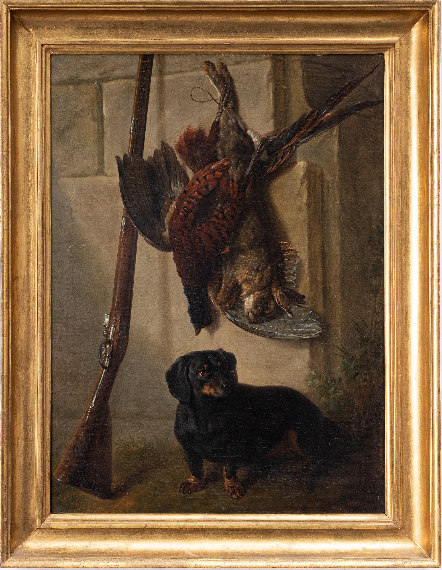 Jean-Baptiste Oudry, efter, "Taxen Pehr med jaktbyte".